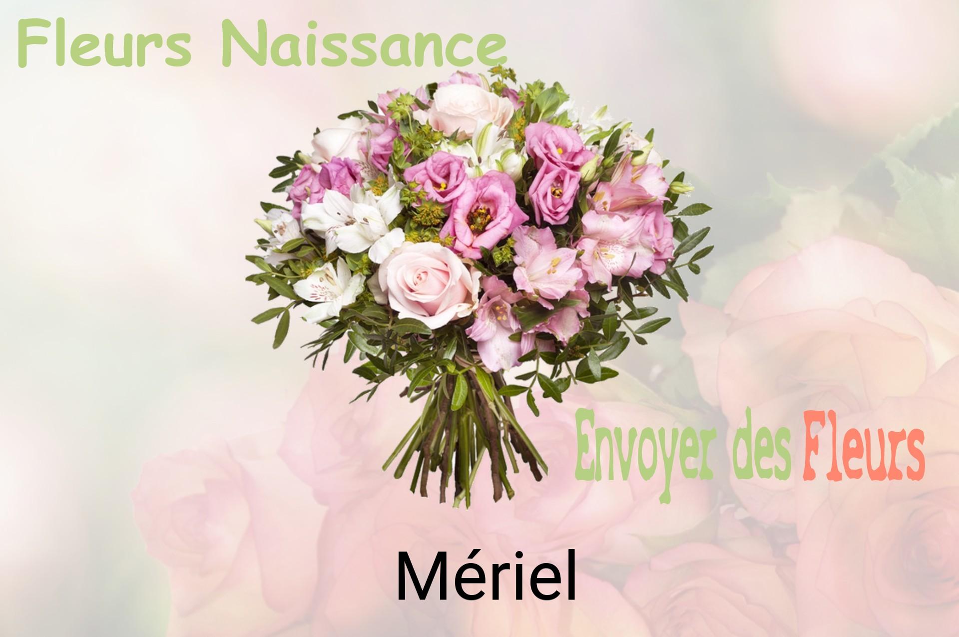 Bouquet de fleurs de naissance livré à Mériel